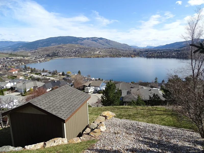 View over Kalamalka Lake and Coldstream Valley from Kickwillie Loop - Vernon - BC - Canada